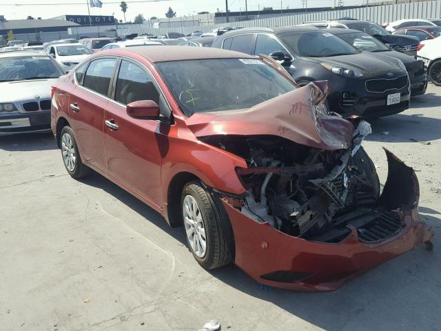 3N1AB7AP0GY327701 - 2016 NISSAN SENTRA RED photo 1