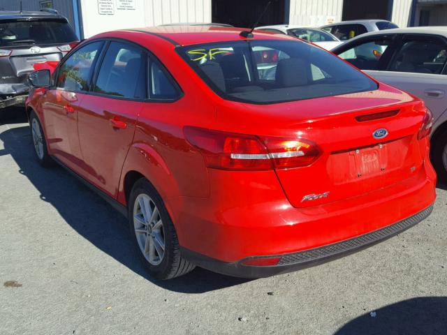 1FADP3F2XFL244274 - 2015 FORD FOCUS SE RED photo 3