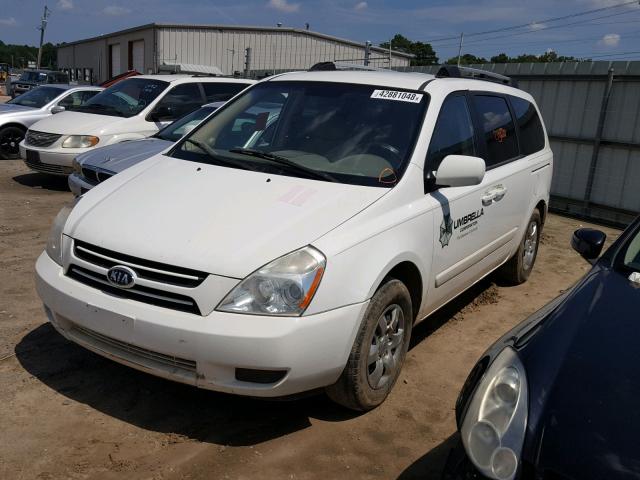 KNDMB233976154212 - 2007 KIA SEDONA EX WHITE photo 2