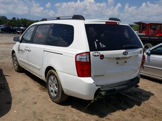 KNDMB233976154212 - 2007 KIA SEDONA EX WHITE photo 3