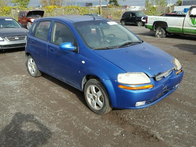 KL1TG65647B732274 - 2007 CHEVROLET AVEO LT BLUE photo 1