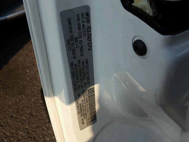 ZFBERFAB1H6H23658 - 2017 RAM PROMASTER 白色 照片 10