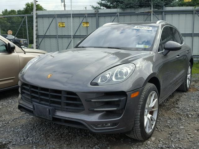 WP1AF2A53FLB92853 - 2015 PORSCHE MACAN TURB GRAY photo 2