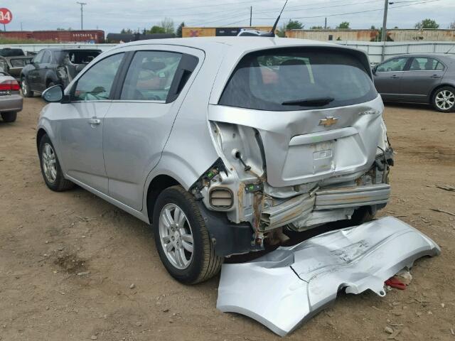 1G1JC6SH9E4233689 - 2014 CHEVROLET SONIC LT SILVER photo 3