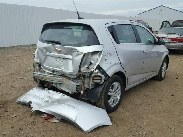 1G1JC6SH9E4233689 - 2014 CHEVROLET SONIC LT SILVER photo 4