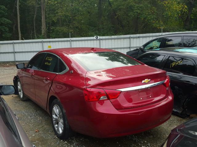 2G1115SL1E9239519 - 2014 CHEVROLET IMPALA LT BURGUNDY photo 3