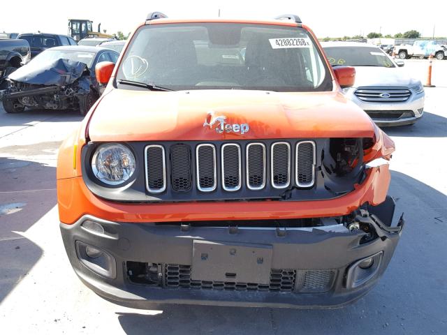 ZACCJABH9FPC11882 - 2015 JEEP RENEGADE L ORANGE photo 9