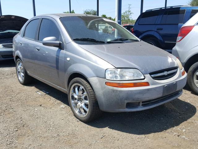 KL1TD56636B576437 - 2006 CHEVROLET AVEO BASE Gümüş foto 1