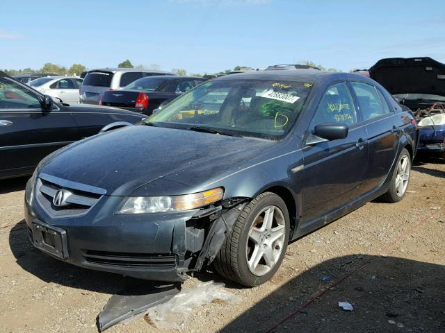 19UUA66235A050355 - 2005 ACURA TL GREEN photo 2