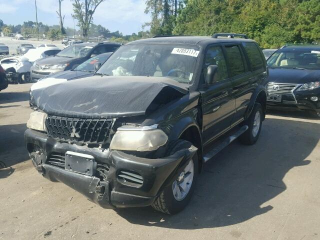 JA4LS31R42J019969 - 2002 MITSUBISHI MONTERO BLACK photo 2