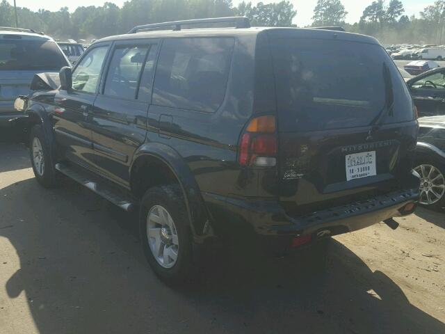 JA4LS31R42J019969 - 2002 MITSUBISHI MONTERO BLACK photo 3