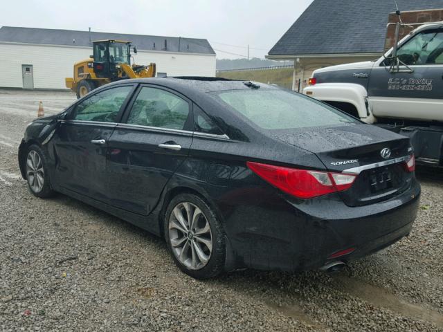 5NPEC4AB3DH623769 - 2013 HYUNDAI SONATA SE BLACK photo 3