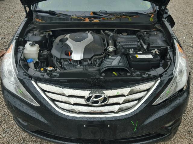 5NPEC4AB3DH623769 - 2013 HYUNDAI SONATA SE BLACK photo 7