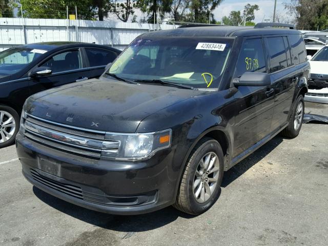 2FMGK5B80EBD36869 - 2014 FORD FLEX SE BLACK photo 2