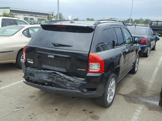 1C4NJDCB5DD180615 - 2013 JEEP COMPASS LI BLACK photo 4