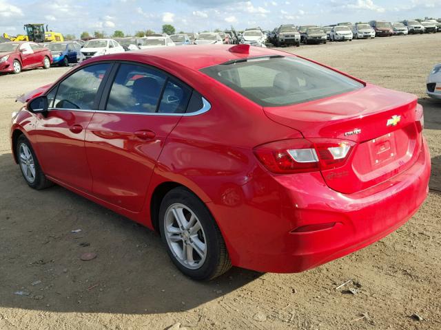 1G1BE5SM8G7326887 - 2016 CHEVROLET CRUZE LT RED photo 3