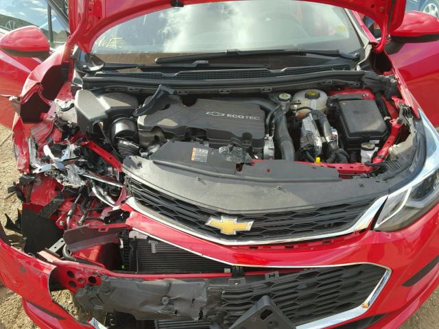 1G1BE5SM8G7326887 - 2016 CHEVROLET CRUZE LT RED photo 7