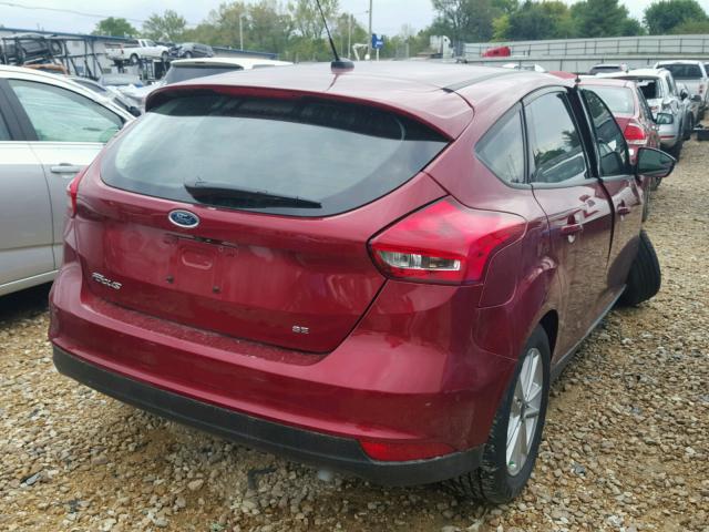 1FADP3K2XHL205242 - 2017 FORD FOCUS SE MAROON photo 4