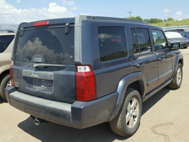 1J8HG48K97C609195 - 2007 JEEP COMMANDER BLUE photo 4