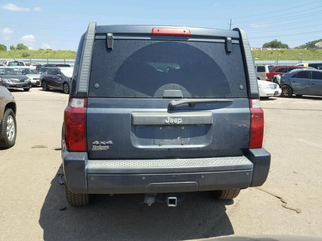 1J8HG48K97C609195 - 2007 JEEP COMMANDER BLUE photo 9