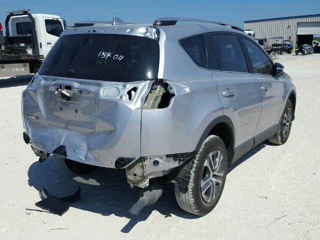 2T3ZFREV9HW362222 - 2017 TOYOTA RAV4 LE SILVER photo 4