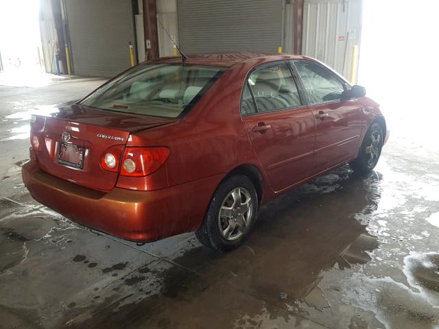 1NXBR32E77Z827047 - 2007 TOYOTA COROLLA SE RED photo 4