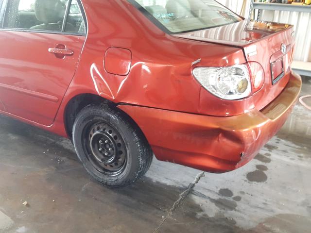 1NXBR32E77Z827047 - 2007 TOYOTA COROLLA SE RED photo 9