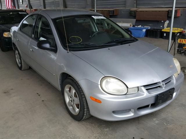 1B3ES46C82D640866 - 2002 DODGE NEON SE SILVER photo 1