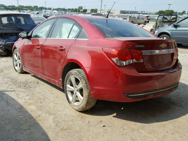 1G1PE5SB4E7455646 - 2014 CHEVROLET CRUZE LT RED photo 3