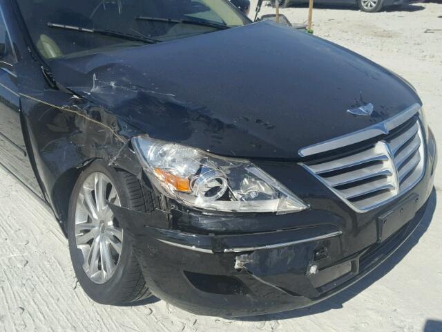 KMHGC4DF7BU128951 - 2011 HYUNDAI GENESIS 4. BLACK photo 9