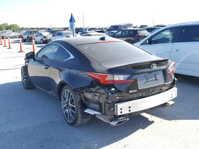 JTHHA5BC2H5005427 - 2017 LEXUS RC 200T BLACK photo 3