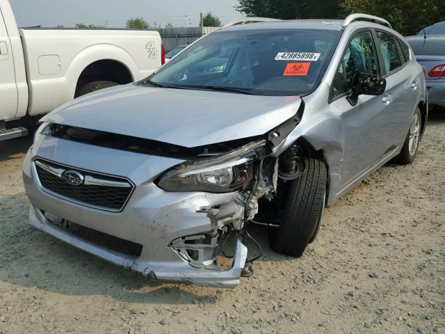 4S3GTAD68J3714968 - 2018 SUBARU IMPREZA PR SILVER photo 2