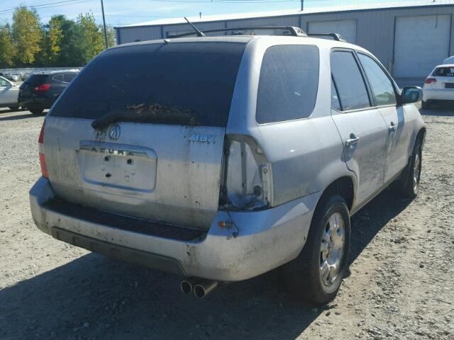 2HNYD18211H511906 - 2001 ACURA MDX SILVER photo 4