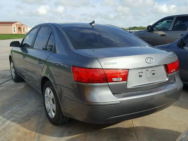 5NPET4AC5AH633238 - 2010 HYUNDAI SONATA GRAY photo 3