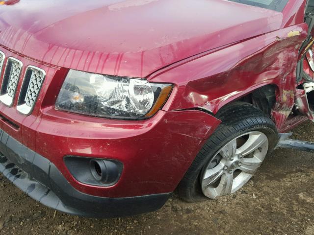1C4NJDEB0GD662510 - 2016 JEEP COMPASS RED photo 10