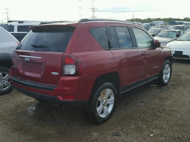 1C4NJDEB0GD662510 - 2016 JEEP COMPASS RED photo 4