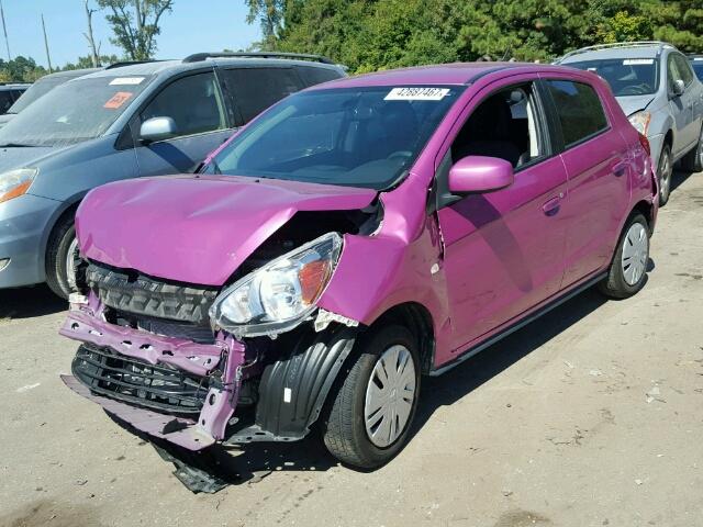 ML32A3HJ0FH046963 - 2015 MITSUBISHI MIRAGE DE PURPLE photo 2