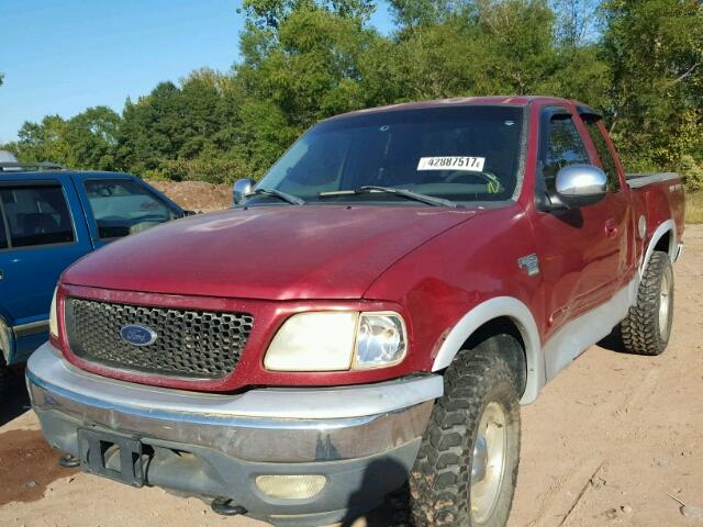 1FTRX18L71NA76164 - 2001 FORD F150 RED photo 2