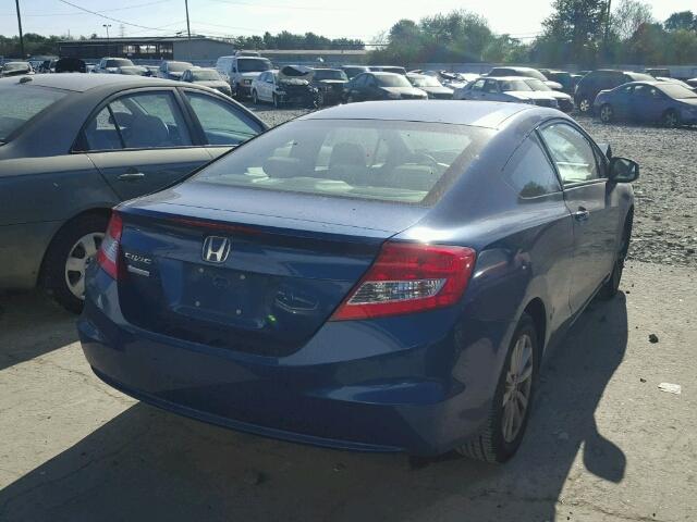 2HGFG3B82CH546147 - 2012 HONDA CIVIC EX BLUE photo 4