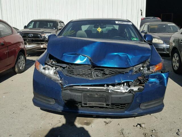 2HGFG3B82CH546147 - 2012 HONDA CIVIC EX BLUE photo 9