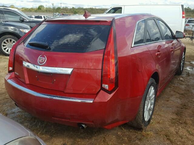 1G6DF8EY6B0109811 - 2011 CADILLAC CTS BURGUNDY photo 4