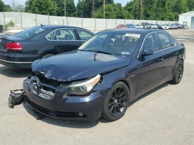 WBANF73527CU24189 - 2007 BMW 530 XI BLUE photo 2