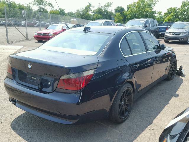 WBANF73527CU24189 - 2007 BMW 530 XI BLUE photo 4