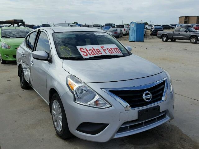 3N1CN7AP5FL906646 - 2015 NISSAN VERSA GRAY photo 1