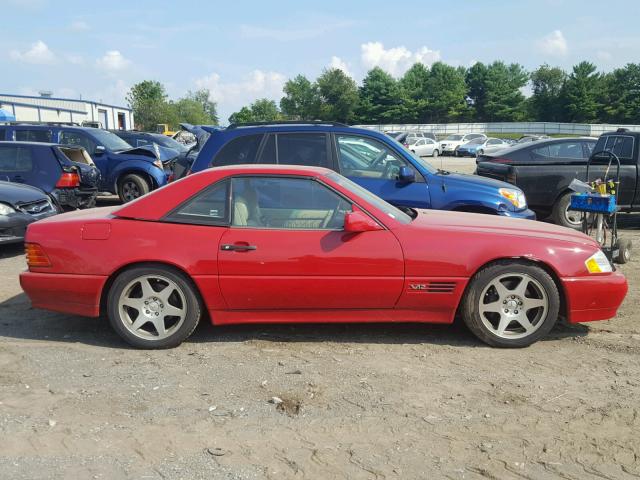 WDBFA76E7SF116071 - 1995 MERCEDES-BENZ SL 600 RED photo 9