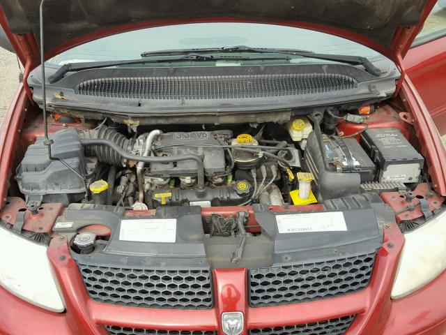 2B8GP44391R234601 - 2001 DODGE GRAND CARA RED photo 7