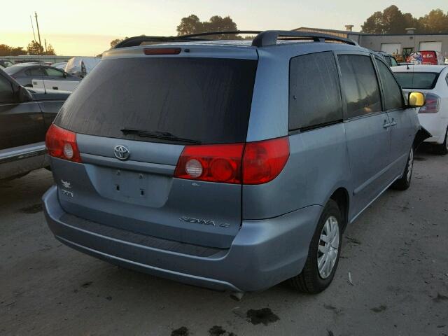 5TDZA23C16S441616 - 2006 TOYOTA SIENNA CE BLUE photo 4