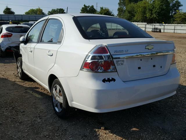 KL1TD5DE1BB196100 - 2011 CHEVROLET AVEO LS WHITE photo 3