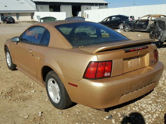 1FAFP4040YF244133 - 2000 FORD MUSTANG GOLD photo 3