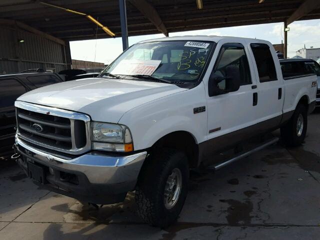 1FTNW21P54EA46217 - 2004 FORD F250 WHITE photo 2